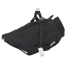 Abrigo para perro con arnés impermeable reflectante 4XL negro de , Ropa para perros - Ref: Foro24-4019646, Precio: 23,80 €, D...
