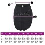 Abrigo para perro con arnés impermeable reflectante 4XL negro de , Ropa para perros - Ref: Foro24-4019646, Precio: 23,80 €, D...