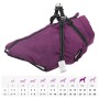 Abrigo para perro con arnés impermeable reflectante 5XL morado de , Ropa para perros - Ref: Foro24-4019644, Precio: 24,28 €, ...