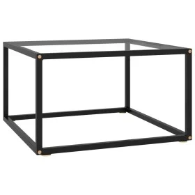 Mesa de centro negra con vidrio templado 60x60x35 cm de vidaXL, Mesas de centro - Ref: Foro24-322871, Precio: 61,01 €, Descue...