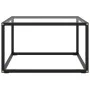 Mesa de centro negra con vidrio templado 60x60x35 cm de vidaXL, Mesas de centro - Ref: Foro24-322871, Precio: 61,01 €, Descue...