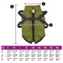 Abrigo perro con arnés impermeable reflectante M verde militar de , Ropa para perros - Ref: Foro24-4019893, Precio: 19,78 €, ...