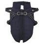 Abrigo perro con arnés impermeable reflectante M azul marino de , Ropa para perros - Ref: Foro24-4019914, Precio: 19,78 €, De...