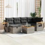 Set de sofás de jardín 7 pzas con cojines ratán sintético gris de , Conjuntos de jardín - Ref: Foro24-3325980, Precio: 468,04...