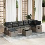 Set de sofás de jardín y cojines 8 piezas ratán sintético gris de , Conjuntos de jardín - Ref: Foro24-3325516, Precio: 494,96...