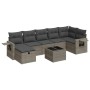 Set de sofás de jardín y cojines 8 piezas ratán sintético gris de , Conjuntos de jardín - Ref: Foro24-3325516, Precio: 494,96...