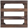 Soporte con ruedas para macetas madera 4 uds cedro 25x25 cm en Soportes para macetas | Comprar online en Foru.es
