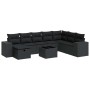 Set de sofás de jardín con cojines 9 pzas ratán sintético negro de , Conjuntos de jardín - Ref: Foro24-3325741, Precio: 576,6...