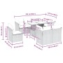 Set muebles jardín 9 pzas y cojines ratán sintético gris claro de , Conjuntos de jardín - Ref: Foro24-3326183, Precio: 695,58...