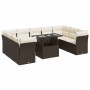 Set de sofás de jardín 10 pzas y cojines ratán sintético marrón de , Conjuntos de jardín - Ref: Foro24-3326224, Precio: 691,4...