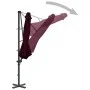 Sombrilla voladiza con poste de aluminio 300 cm roja de vidaXL, Sombrillas - Ref: Foro24-312306, Precio: 91,60 €, Descuento: %