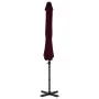 Sombrilla voladiza con poste de aluminio 300 cm roja de vidaXL, Sombrillas - Ref: Foro24-312306, Precio: 91,60 €, Descuento: %