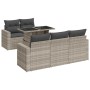 Set de sofás de jardín 6 pzas y cojines ratán sintético gris de , Conjuntos de jardín - Ref: Foro24-3326253, Precio: 501,73 €...