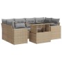 Set sofás de jardín 7 piezas y cojines ratán sintético beige de , Conjuntos de jardín - Ref: Foro24-3326270, Precio: 546,70 €...