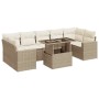 Set de sofás de jardín y cojines 8 piezas ratán sintético beige de , Conjuntos de jardín - Ref: Foro24-3326279, Precio: 596,7...