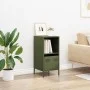 Aparador de acero laminado en frío verde oliva 35x39x73,5 cm de , Aparadores - Ref: Foro24-851356, Precio: 57,93 €, Descuento: %