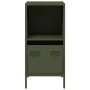 Aparador de acero laminado en frío verde oliva 35x39x73,5 cm de , Aparadores - Ref: Foro24-851356, Precio: 57,93 €, Descuento: %
