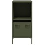 Aparador de acero laminado en frío verde oliva 35x39x73,5 cm de , Aparadores - Ref: Foro24-851356, Precio: 59,01 €, Descuento: %