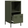 Aparador de acero laminado en frío verde oliva 35x39x73,5 cm de , Aparadores - Ref: Foro24-851356, Precio: 57,93 €, Descuento: %
