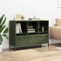 Aparador de acero laminado en frío verde oliva 101,5x39x73,5 cm de , Aparadores - Ref: Foro24-851368, Precio: 175,90 €, Descu...