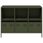 Aparador de acero laminado en frío verde oliva 101,5x39x73,5 cm de , Aparadores - Ref: Foro24-851368, Precio: 175,90 €, Descu...
