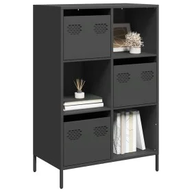 Aparador de acero negro 68x39x103,5 cm de , Aparadores - Ref: Foro24-851406, Precio: 112,95 €, Descuento: %