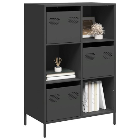 Aparador de acero negro 68x39x103,5 cm de , Aparadores - Ref: Foro24-851406, Precio: 113,98 €, Descuento: %