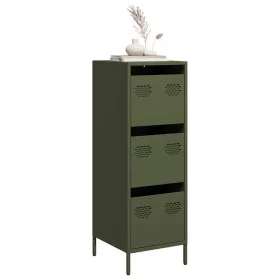 Aparador de acero verde oliva 39x35x103,5 cm de , Aparadores - Ref: Foro24-851404, Precio: 85,50 €, Descuento: %