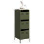 Aparador de acero verde oliva 39x35x103,5 cm de , Aparadores - Ref: Foro24-851404, Precio: 86,27 €, Descuento: %