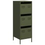 Aparador de acero verde oliva 39x35x103,5 cm de , Aparadores - Ref: Foro24-851404, Precio: 86,27 €, Descuento: %
