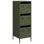 Aparador de acero verde oliva 39x35x103,5 cm de , Aparadores - Ref: Foro24-851404, Precio: 85,50 €, Descuento: %