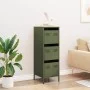 Aparador de acero verde oliva 39x35x103,5 cm de , Aparadores - Ref: Foro24-851404, Precio: 85,50 €, Descuento: %