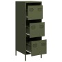Aparador de acero verde oliva 39x35x103,5 cm de , Aparadores - Ref: Foro24-851404, Precio: 86,27 €, Descuento: %