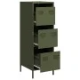 Aparador de acero verde oliva 39x35x103,5 cm de , Aparadores - Ref: Foro24-851404, Precio: 85,50 €, Descuento: %