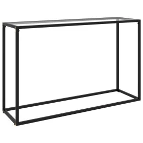 Tempered glass transparent console table 120x35x75 cm by vidaXL, Side tables - Ref: Foro24-322815, Price: 59,70 €, Discount: %