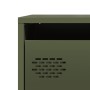 Aparador de acero verde oliva 39x35x103,5 cm de , Aparadores - Ref: Foro24-851404, Precio: 86,27 €, Descuento: %