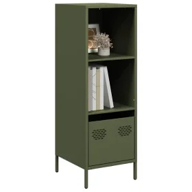 Aparador de acero verde oliva 35x39x103,5 cm de , Aparadores - Ref: Foro24-851380, Precio: 74,26 €, Descuento: %