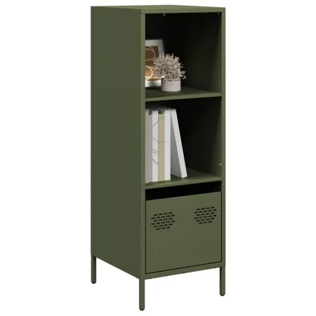 Aparador de acero verde oliva 35x39x103,5 cm de , Aparadores - Ref: Foro24-851380, Precio: 74,26 €, Descuento: %