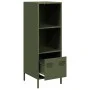 Aparador de acero verde oliva 35x39x103,5 cm de , Aparadores - Ref: Foro24-851380, Precio: 74,26 €, Descuento: %