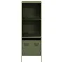 Aparador de acero verde oliva 35x39x103,5 cm de , Aparadores - Ref: Foro24-851380, Precio: 74,26 €, Descuento: %