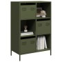 Aparador de acero verde oliva 68x39x103,5 cm de , Aparadores - Ref: Foro24-851410, Precio: 121,19 €, Descuento: %