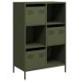 Aparador de acero verde oliva 68x39x103,5 cm de , Aparadores - Ref: Foro24-851410, Precio: 121,19 €, Descuento: %