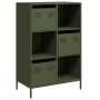 Aparador de acero verde oliva 68x39x103,5 cm de , Aparadores - Ref: Foro24-851410, Precio: 119,38 €, Descuento: %