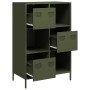 Aparador de acero verde oliva 68x39x103,5 cm de , Aparadores - Ref: Foro24-851410, Precio: 121,19 €, Descuento: %