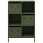Aparador de acero verde oliva 68x39x103,5 cm de , Aparadores - Ref: Foro24-851410, Precio: 121,19 €, Descuento: %
