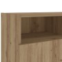 Mueble TV luces LED madera ingeniería roble artisan 120x30x50cm de , Muebles TV - Ref: Foro24-856352, Precio: 106,23 €, Descu...
