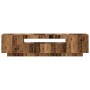 Mueble TV luces LED madera ingeniería envejecida 160x35x40 cm de , Muebles TV - Ref: Foro24-856359, Precio: 122,20 €, Descuen...