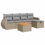Juego de sofás jardín con cojines 6 pzas ratán sintético beige de , Conjuntos de jardín - Ref: Foro24-3325839, Precio: 388,53...