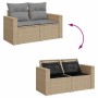 Juego de sofás jardín con cojines 6 pzas ratán sintético beige de , Conjuntos de jardín - Ref: Foro24-3325783, Precio: 399,80...