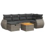 Set de sofás de jardín 7 pzas con cojines ratán sintético gris de , Conjuntos de jardín - Ref: Foro24-3325847, Precio: 465,54...